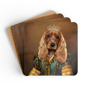 The Pearl Princess: Pet Portrait Coaster - Paw & Glory - Dog Portraits - Pet Portraits