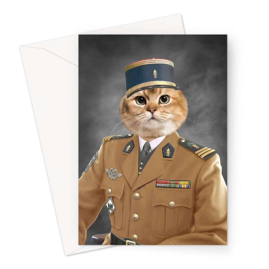 Pet Portraits | The Pipe Major: Custom Pet Greeting Card | Paw & Glory