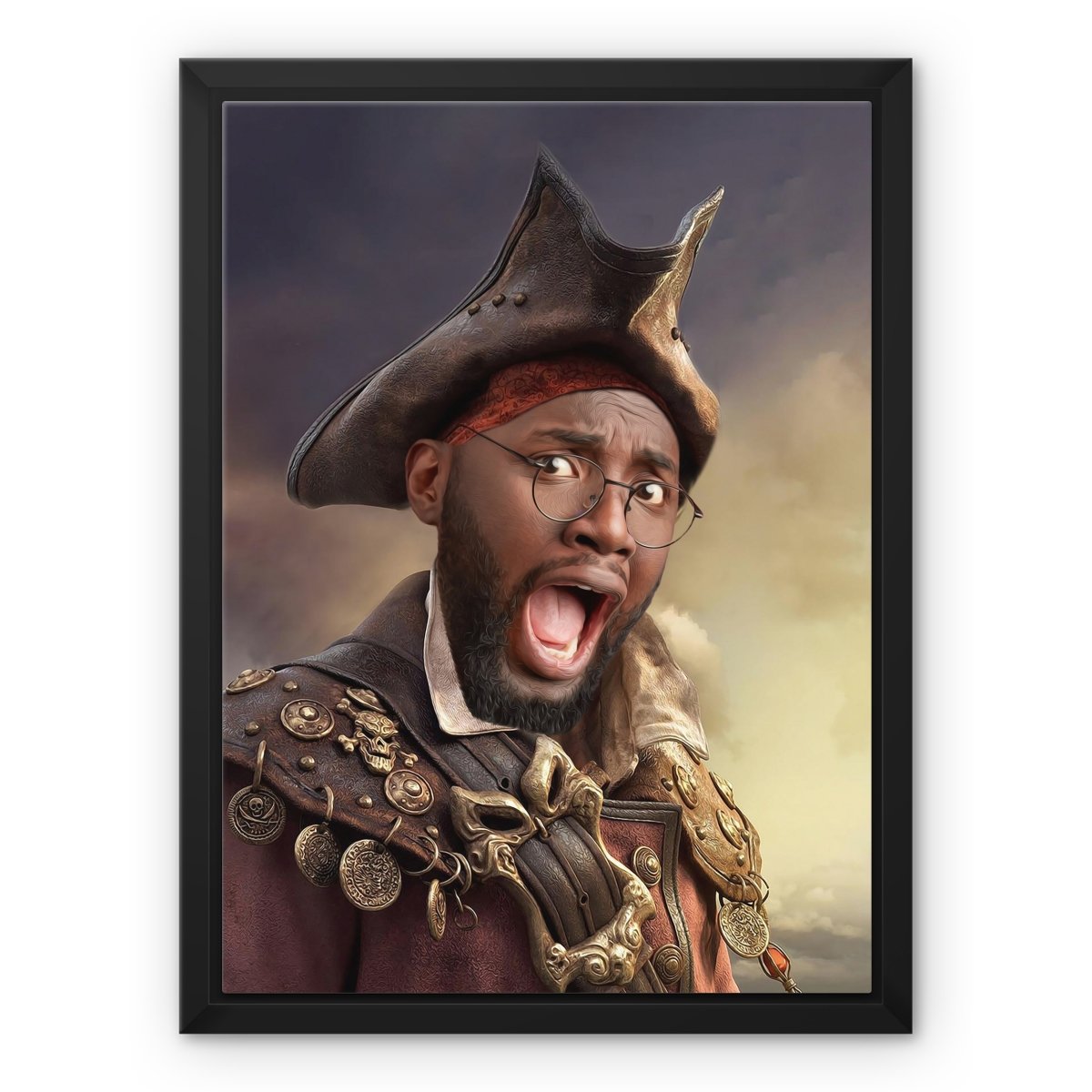 Pet Portraits | The Pirate: Custom Male Canvas | Paw & Glory