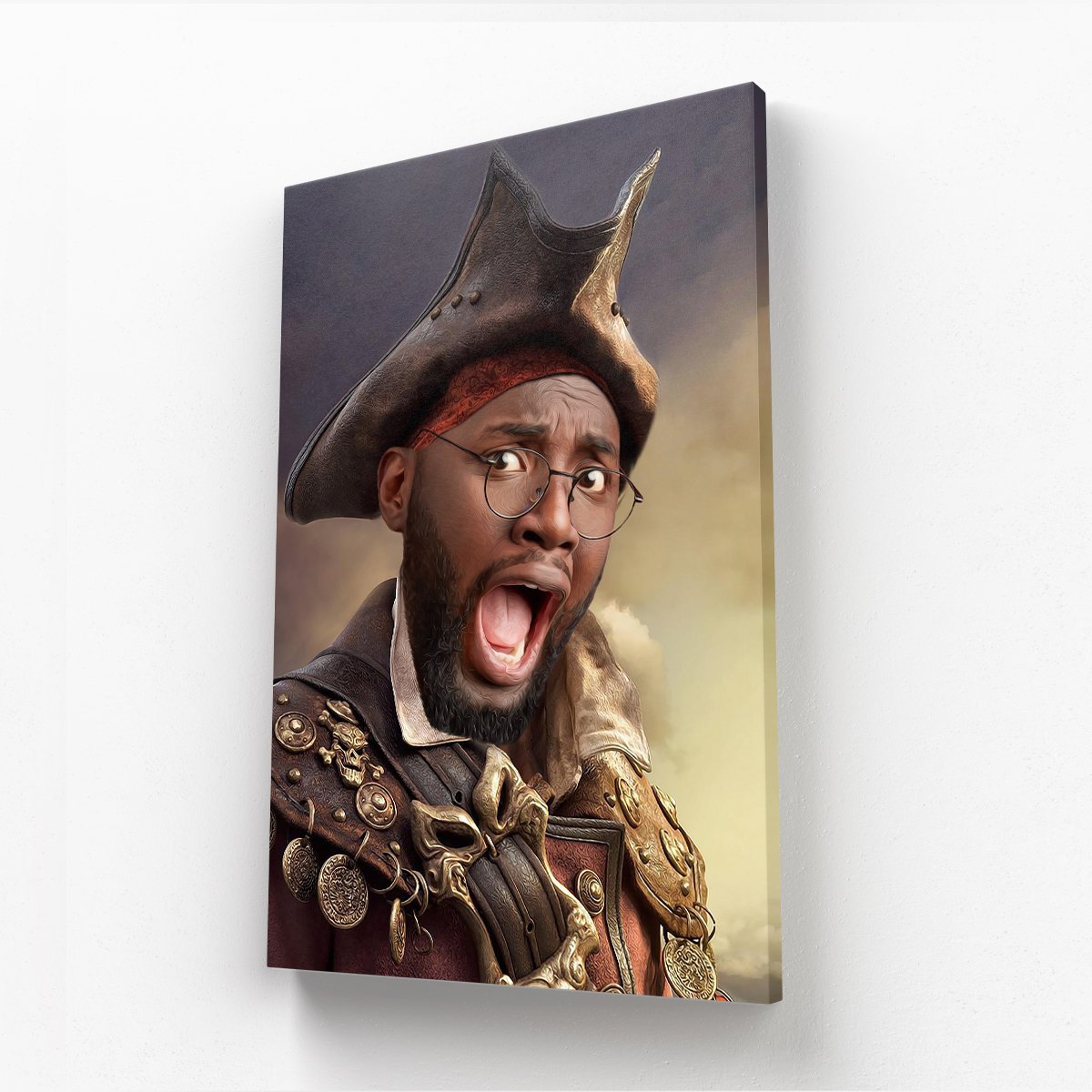 Pet Portraits | The Pirate: Custom Male Canvas | Paw & Glory