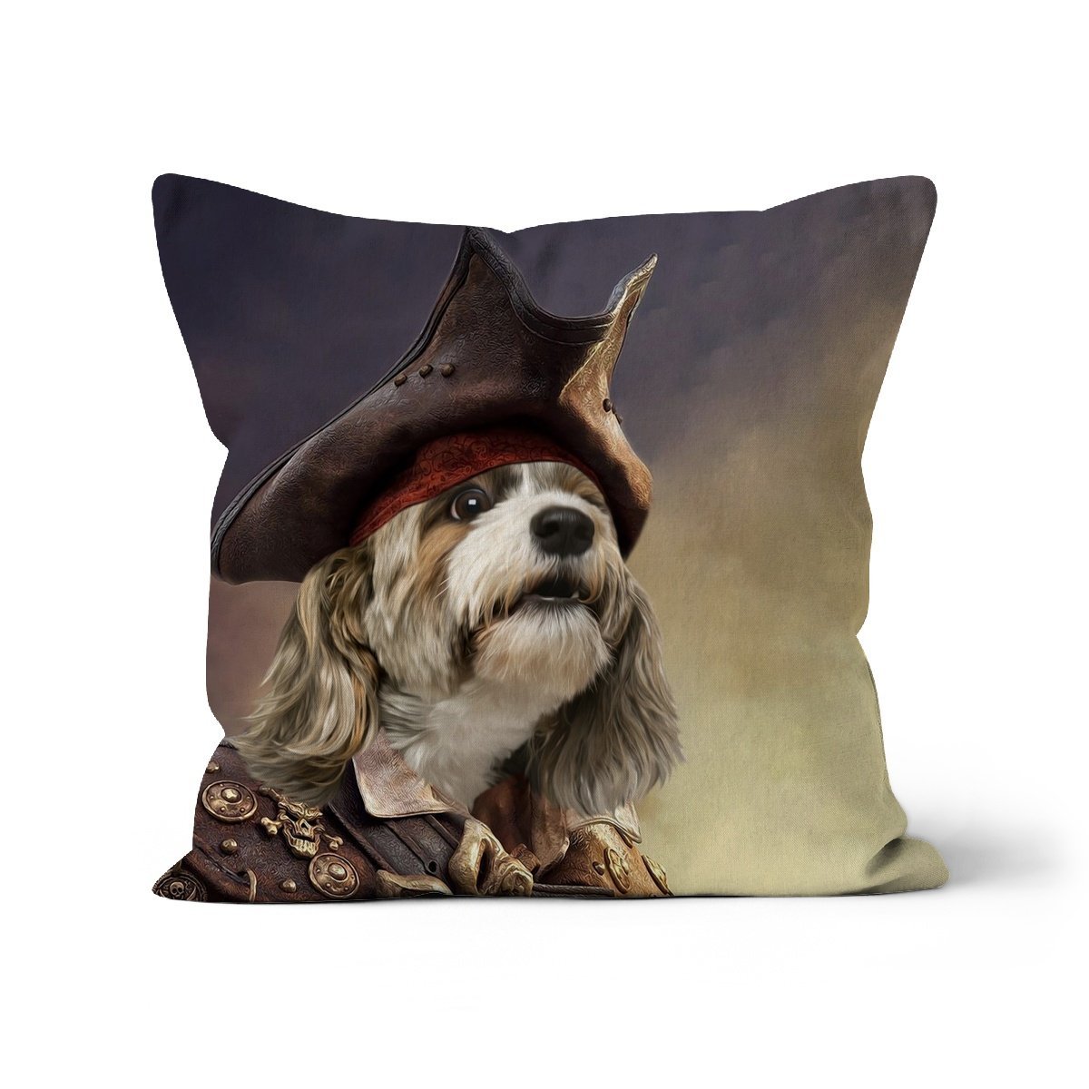 Pet Portraits | The Pirate: Custom Pet Pillow | Paw & Glory