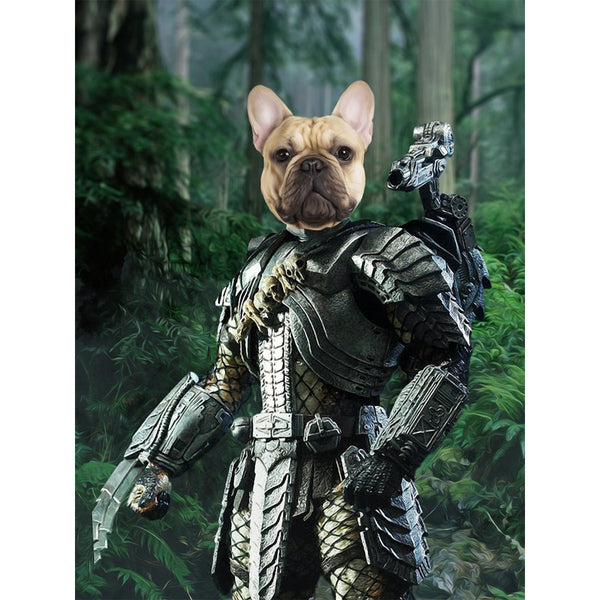 Sci-Fi Hunter Custom Digital Download Pet Portrait | Pet Portrait From Photo | Paw & Glory