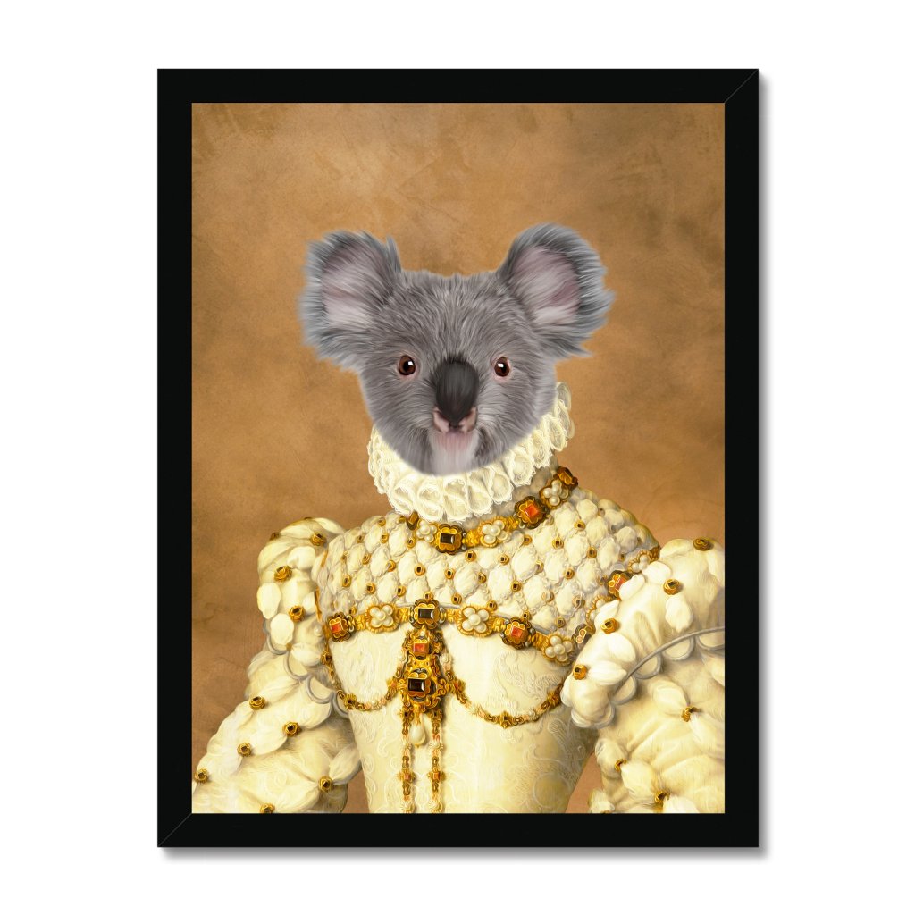 Pet Portraits | The Princess: Animal Art Framed Portrait | Paw & Glory