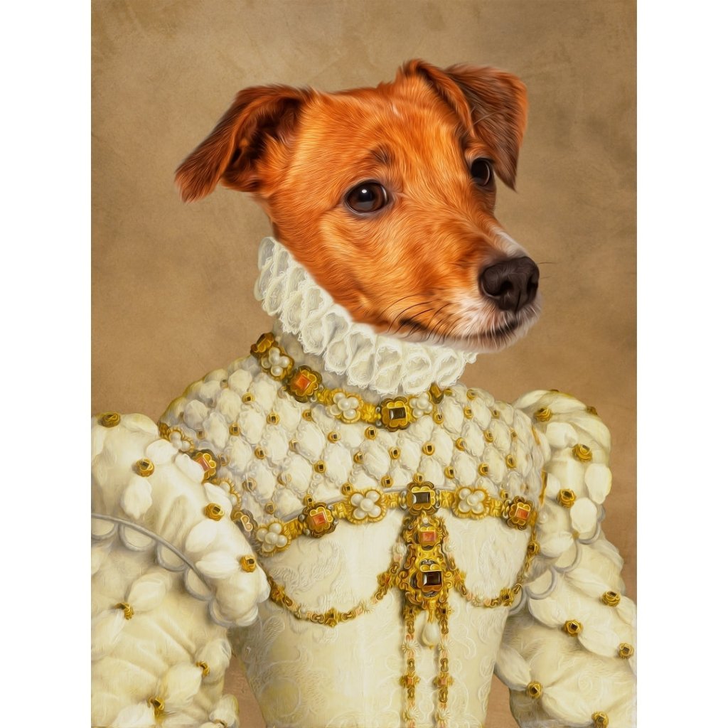 Pet Portraits | The Princess: Custom Digital Download Pet Portrait | Paw & Glory