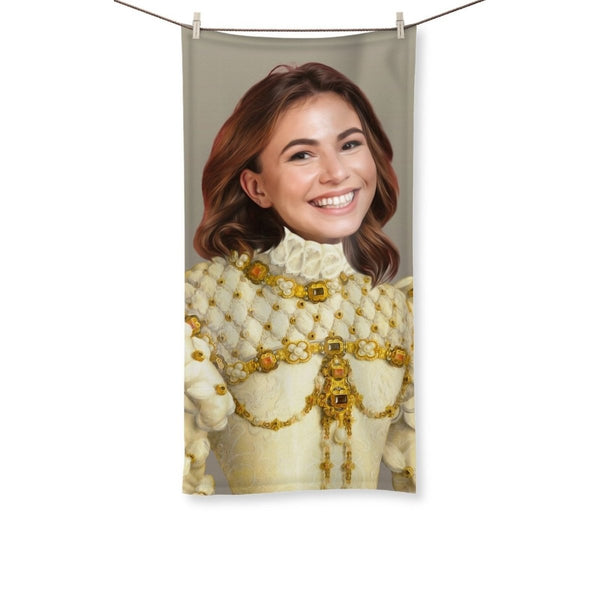 The Princess: Custom Female Towel | royal pet portrait | Paw & Glory