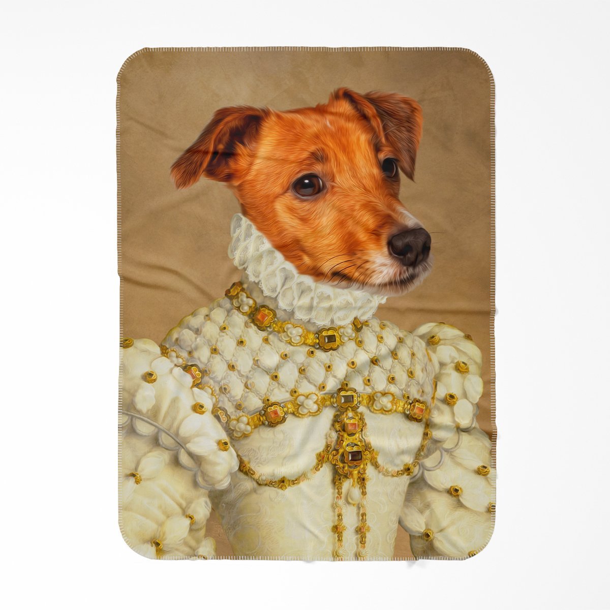 Pet Portraits | The Princess: Custom Pet Blanket | Paw & Glory