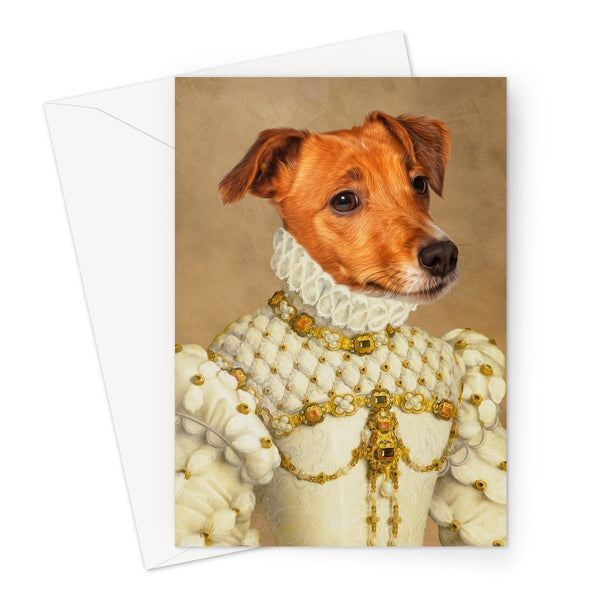 The Princess: Custom Pet Greeting Card | royal pet portrait | Paw & Glory