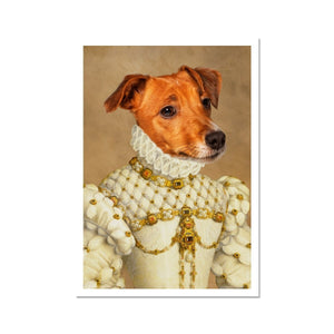 The Princess: Custom Pet Portrait - Paw & Glory - Dog Portraits - Pet Portraits
