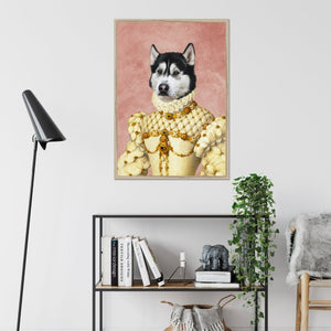 The Princess: Custom Pet Portrait - Paw & Glory - Dog Portraits - Pet Portraits