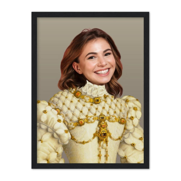 The Princess Female: Custom Hooman Portrait | framed pet portrait | Paw & Glory