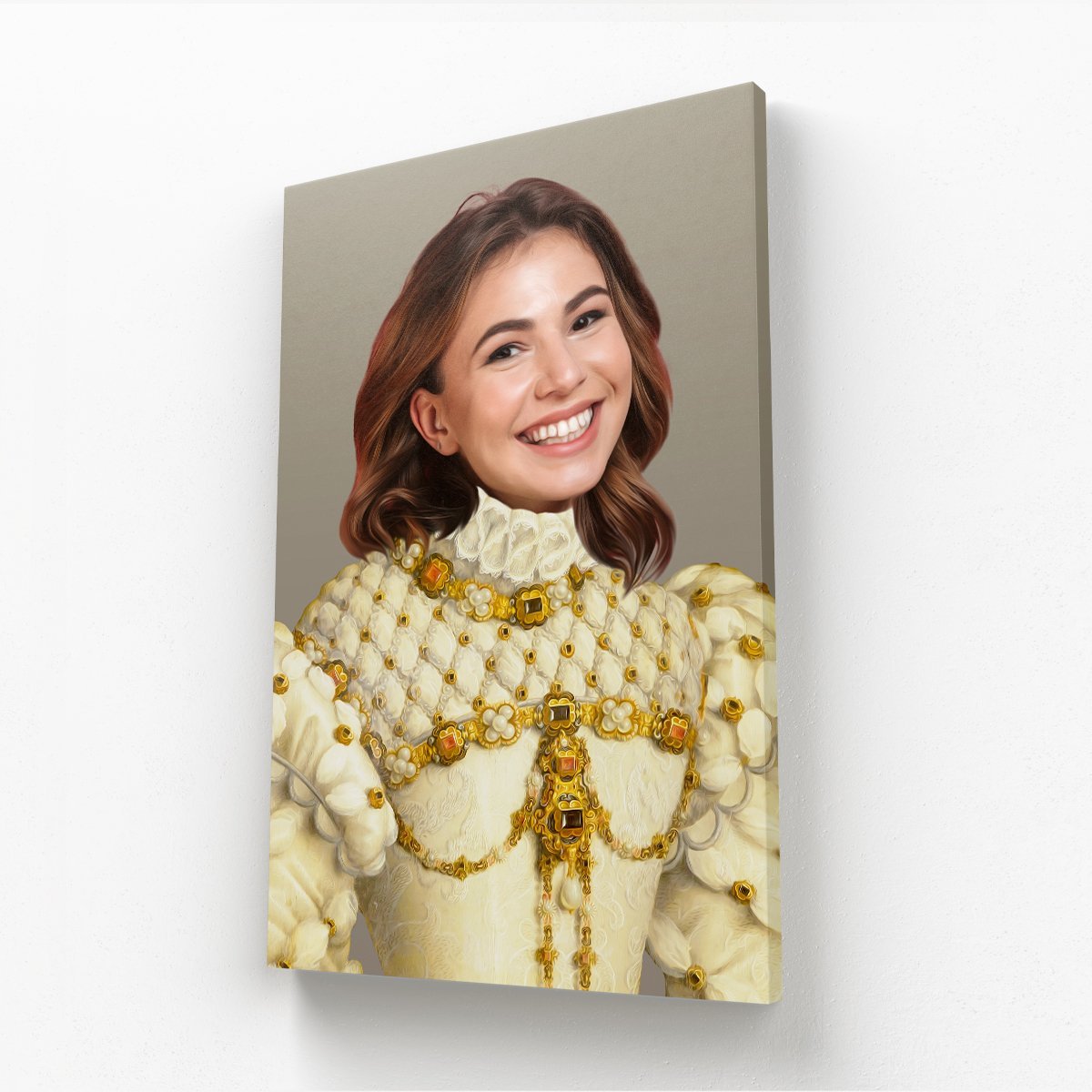 The Princess Female: Custom Human Canvas - Paw & Glory - Dog Portraits - Pet Portraits