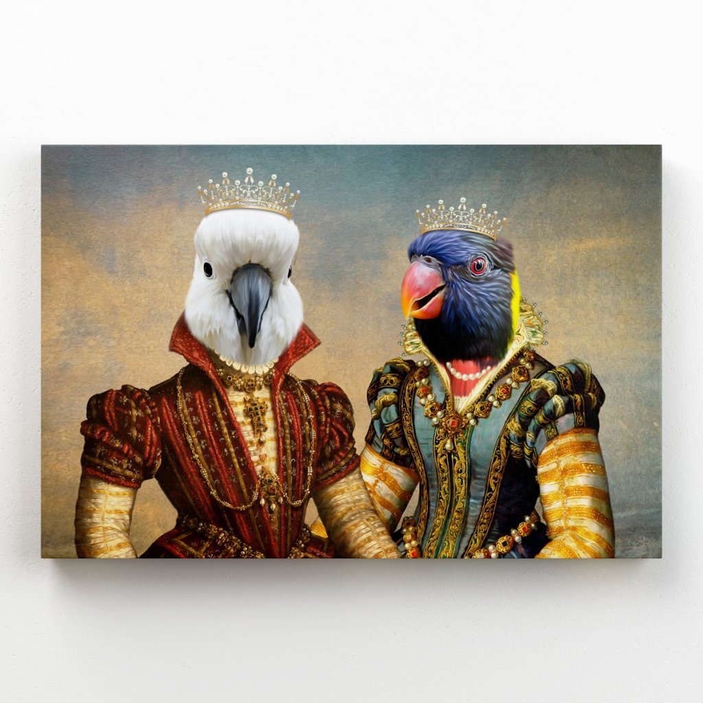 The Princesses: Animal Art Canvas - Paw & Glory - Dog Portraits - Pet Portraits
