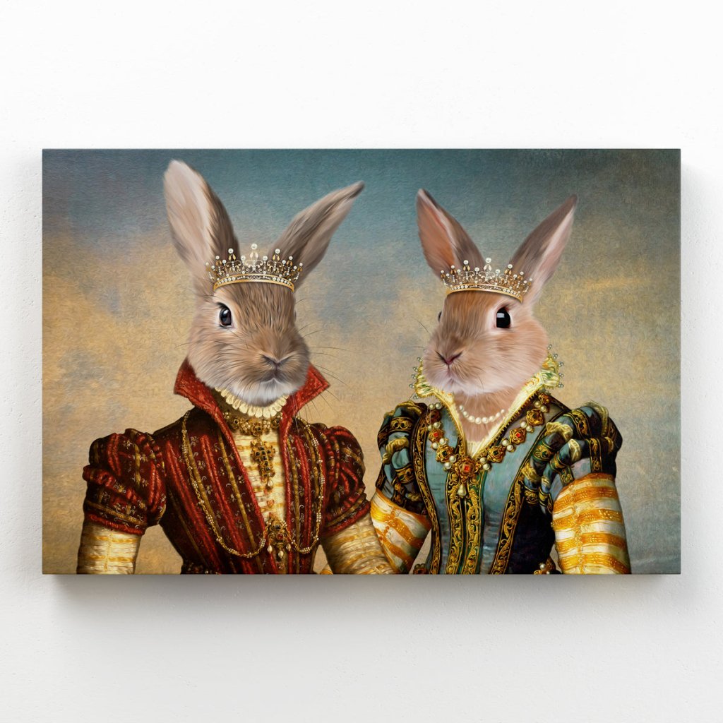 Pet Portraits | The Princesses: Animal Art Canvas | Paw & Glory