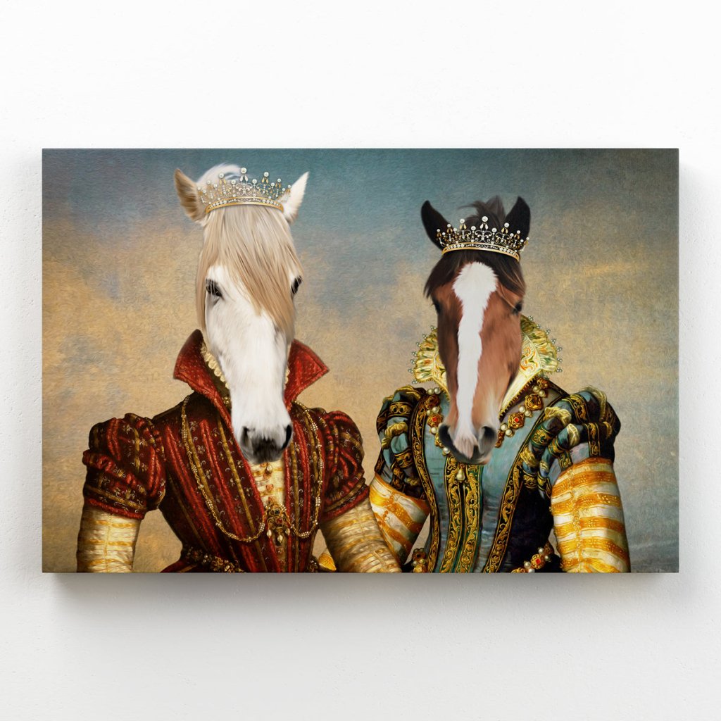 Pet Portraits | The Princesses: Animal Art Canvas | Paw & Glory