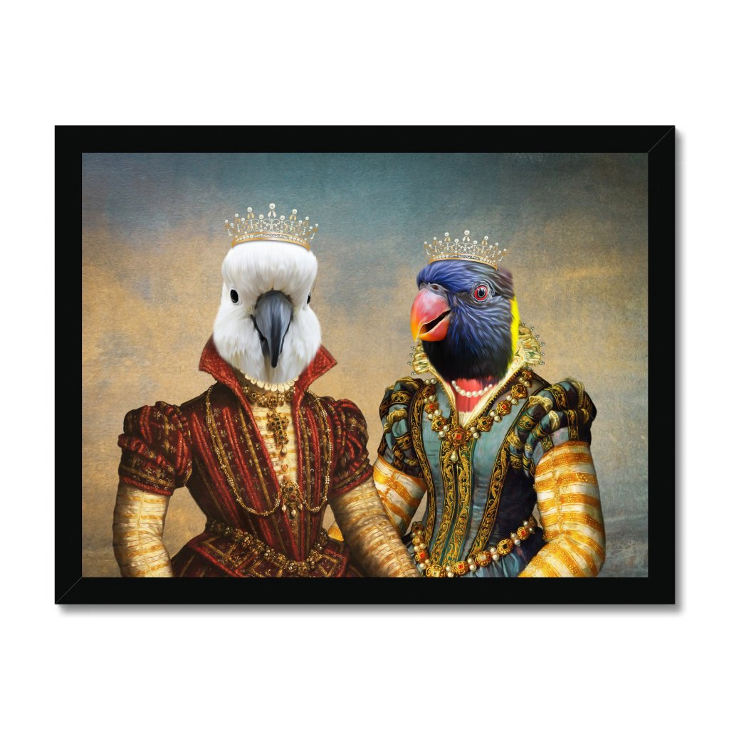 Pet Portraits | The Princesses: Animal Art Framed Portrait | Paw & Glory