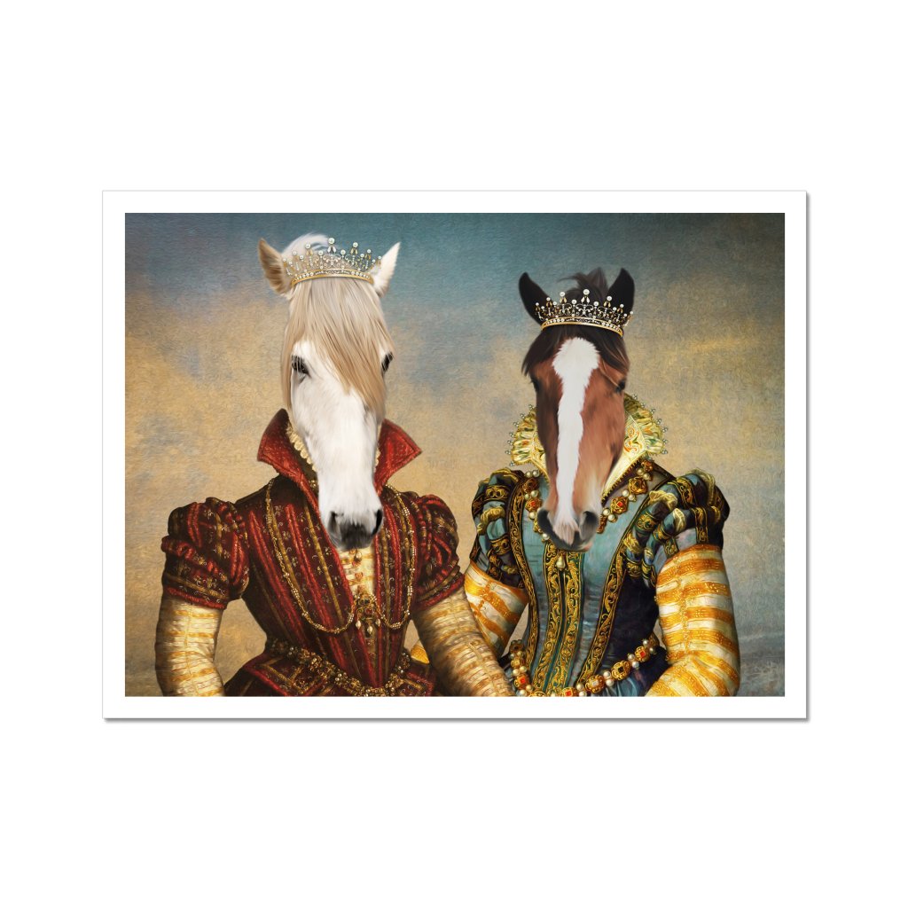 Pet Portraits | The Princesses: Animal Art Poster | Paw & Glory