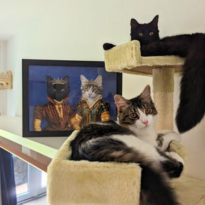 The Princesses: Custom Pet Portrait - Paw & Glory - Dog Portraits - Pet Portraits