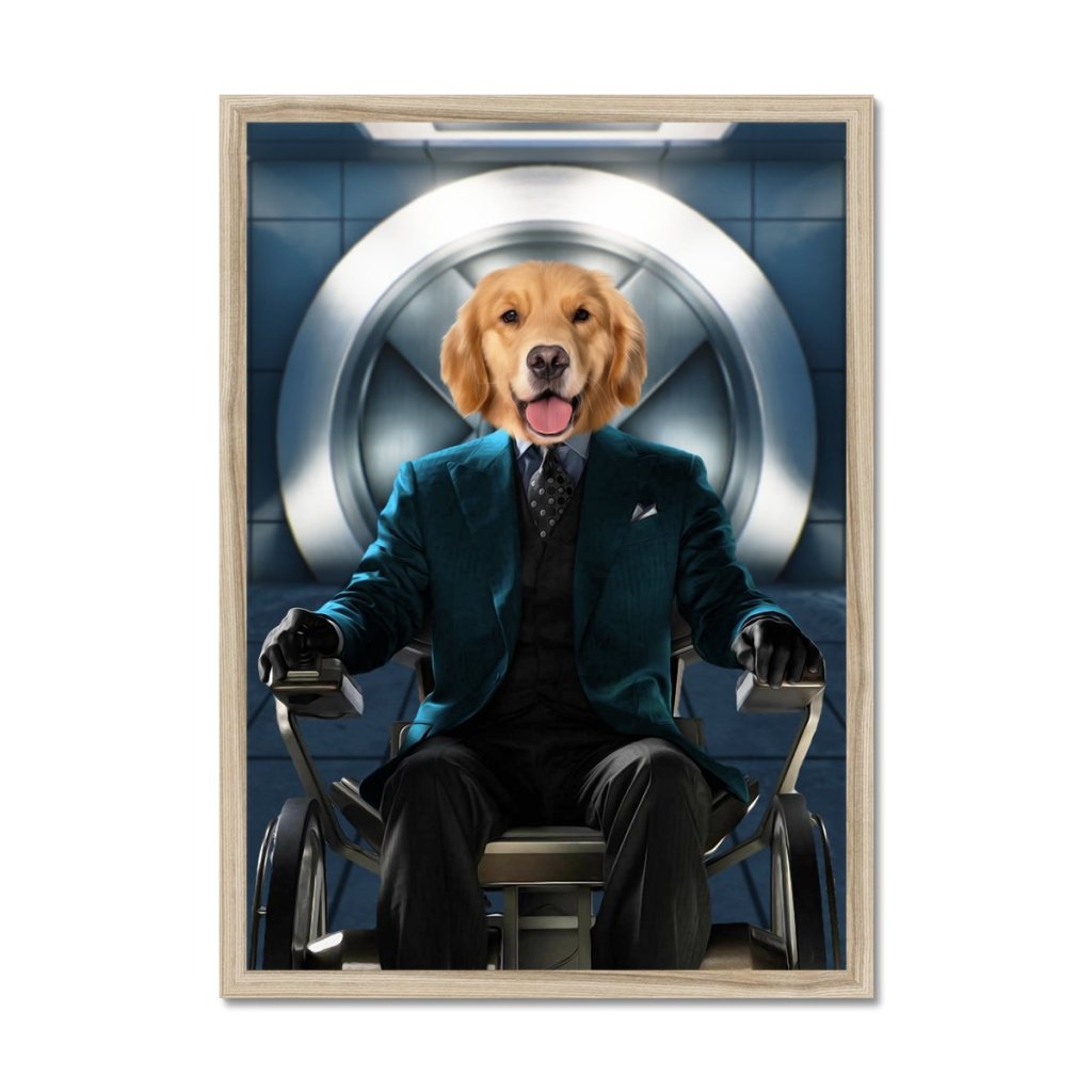 Pet Portraits | The Professor (X-Men Inspired): Custom Pet Portrait | Paw & Glory