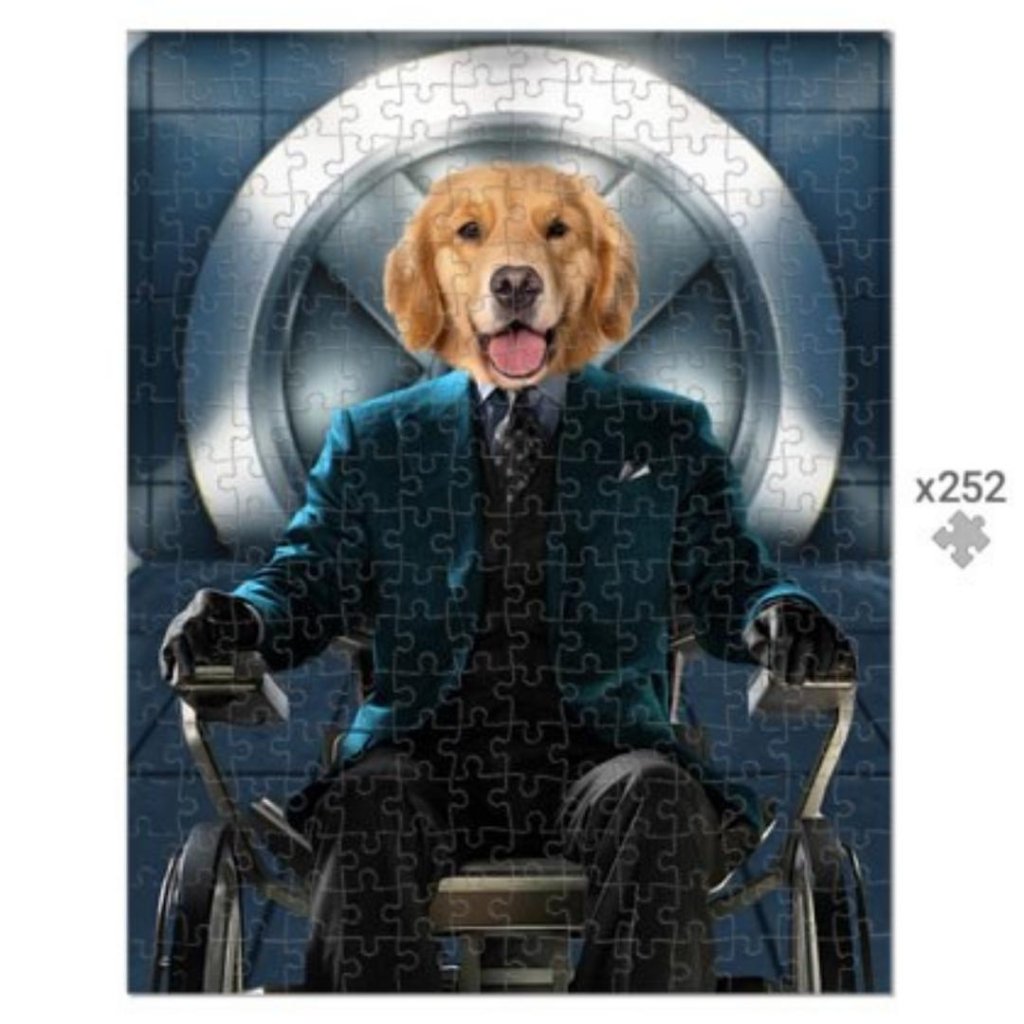 Pet Portraits | The Professor (X-Men Inspired): Custom Pet Puzzle | Paw & Glory