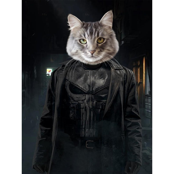 Dark Vigilante Custom Digital Download Pet Portrait | Pet Portrait From Photo | Paw & Glory