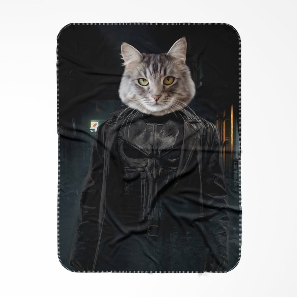 Pet Portraits | The Punisher: Custom Pet Blanket | Paw & Glory