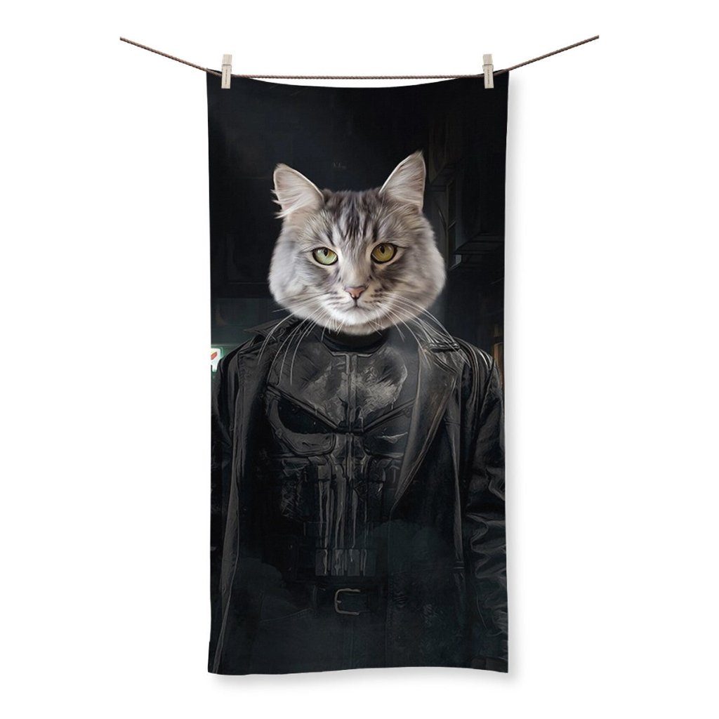 Pet Portraits | The Punisher: Custom Pet Towel | Paw & Glory