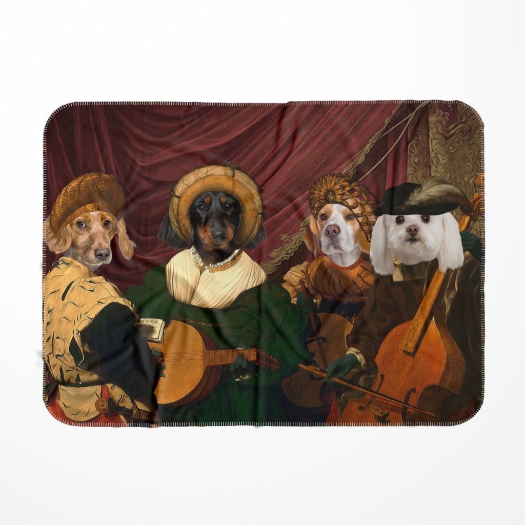 Pet Portraits | The Quartet: Custom Pet Blanket | Paw & Glory