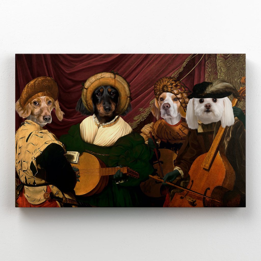 Pet Portraits | The Quartet: Custom Pet Canvas | Paw & Glory