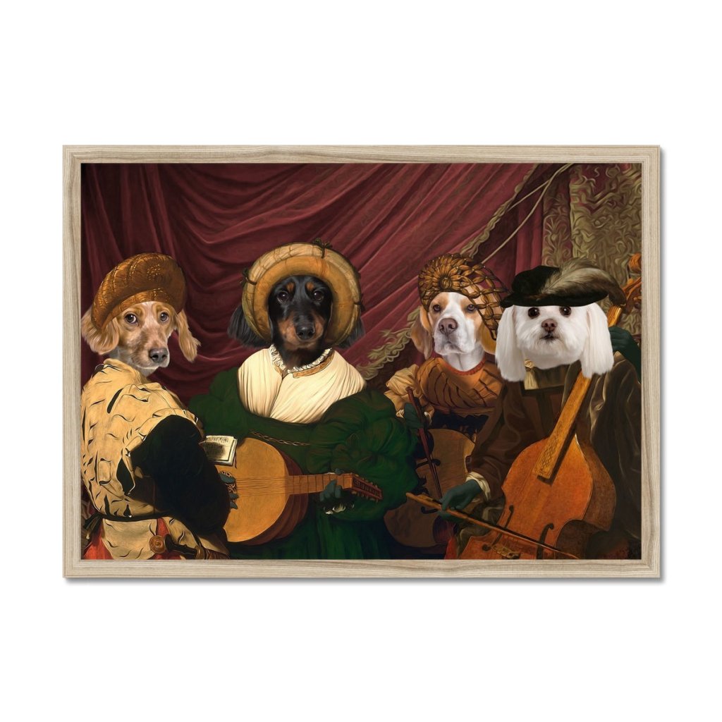 Pet Portraits | The Quartet: Custom Pet Portrait | Paw & Glory