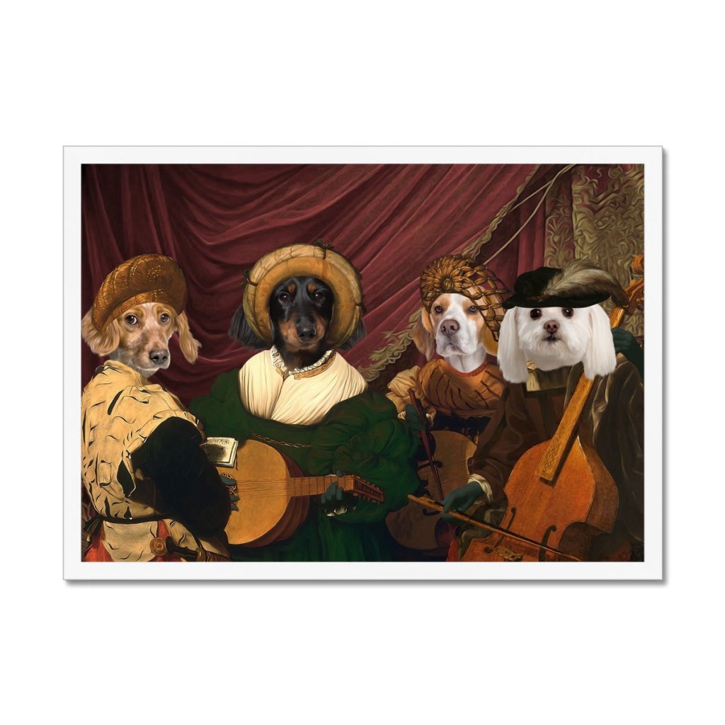 Pet Portraits | The Quartet: Custom Pet Portrait | Paw & Glory