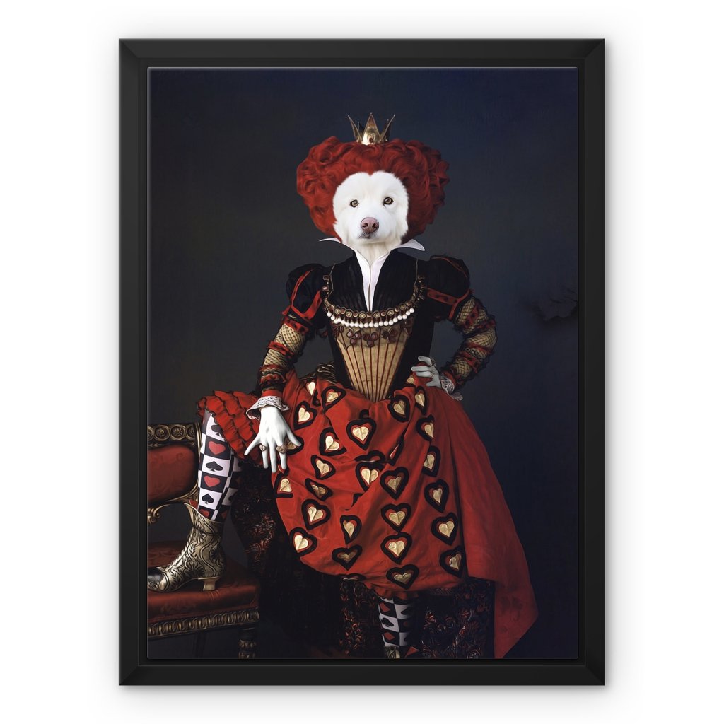Pet Portraits | The Queen Of Hearts: Custom Pet Canvas | Paw & Glory