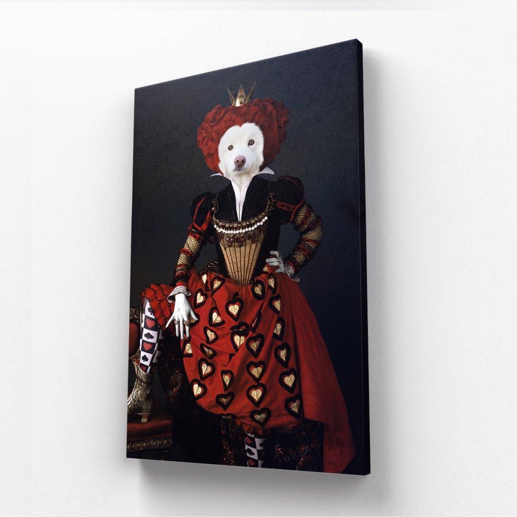 Pet Portraits | The Queen Of Hearts: Custom Pet Canvas | Paw & Glory