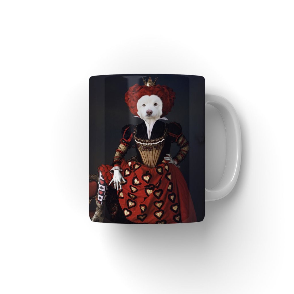 The Queen Of Hearts: Custom Pet Coffee Mug - Paw & Glory - Dog Portraits - Pet Portraits