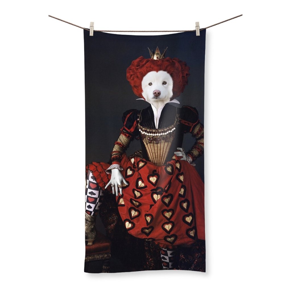 Pet Portraits | The Queen Of Hearts: Custom Pet Towel | Paw & Glory
