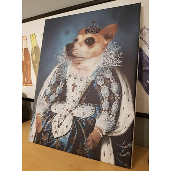 The Queen Regent: Custom Pet Canvas | custom canvas print | Paw & Glory