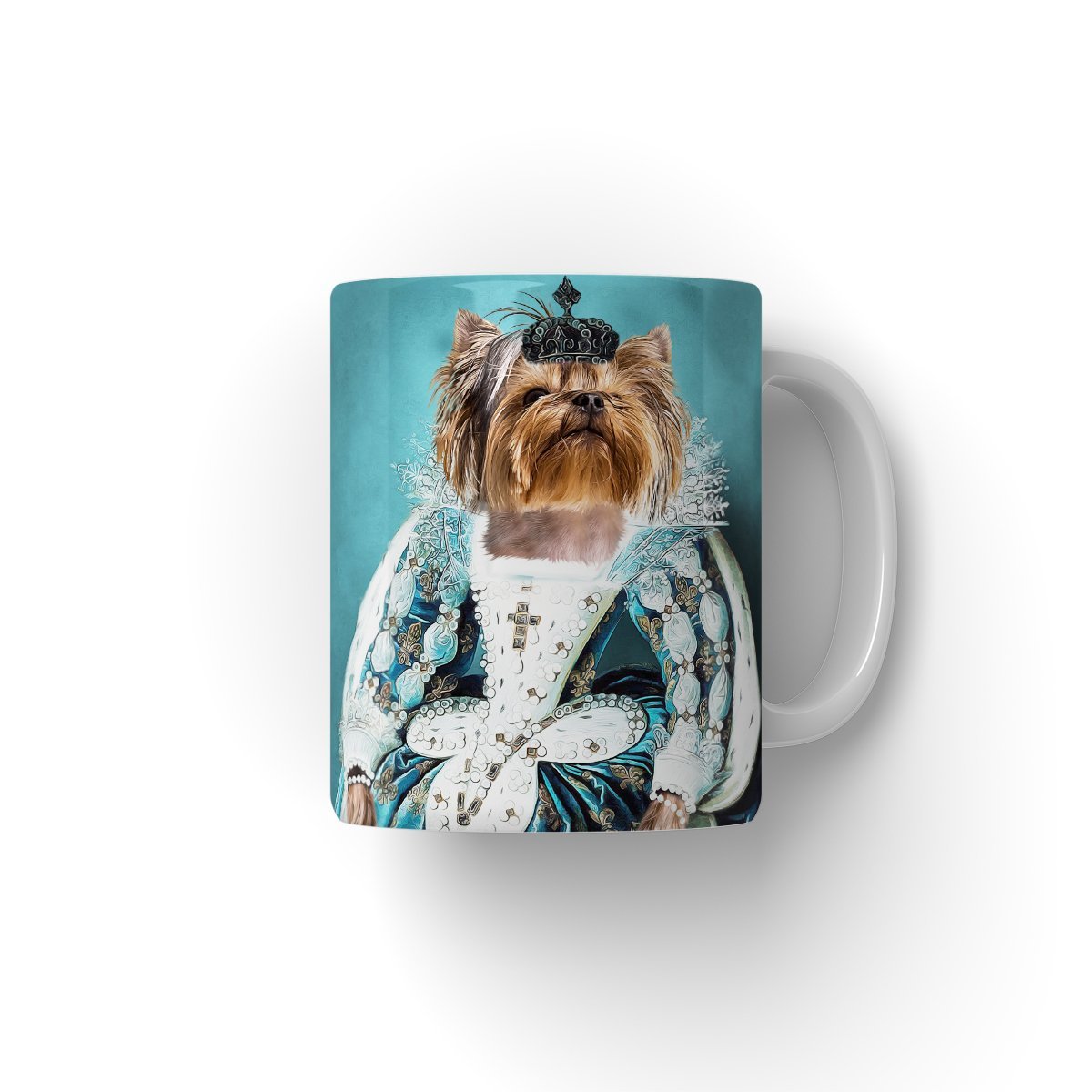 Pet Portraits | The Queen Regent: Custom Pet Coffee Mug | Paw & Glory