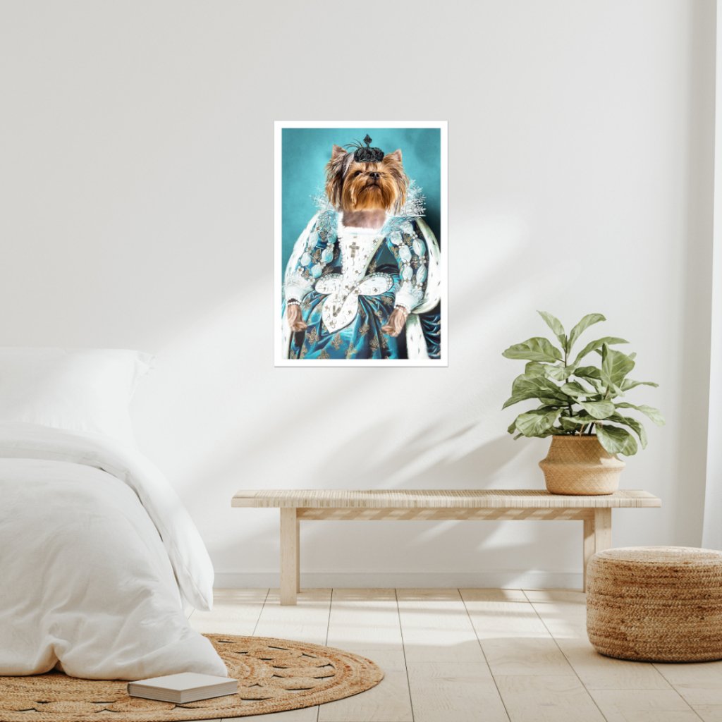 The Queen Regent: Custom Pet Poster - Paw & Glory - Dog Portraits - Pet Portraits