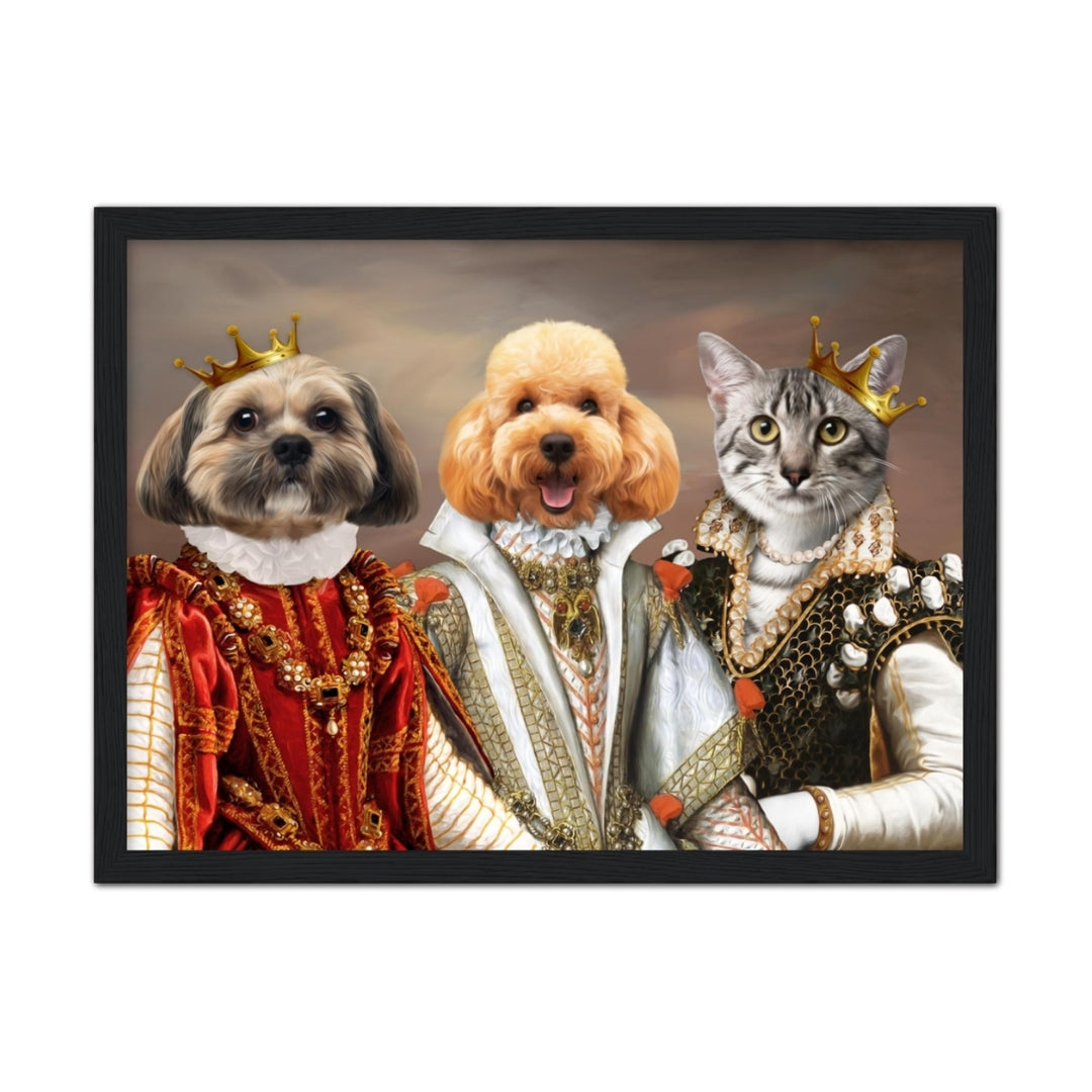 Pet Portraits | The Queens: Custom Pet Portrait | Paw & Glory