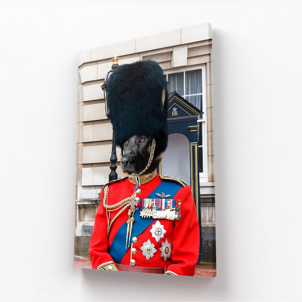 Pet Portraits | The Queens Guard: Custom Pet Canvas | Paw & Glory