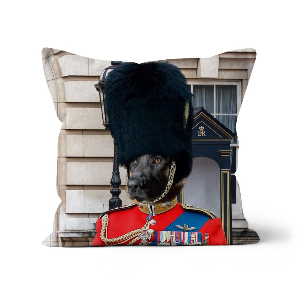 Pet Portraits | The Queens Guard: Custom Pet Pillow | Paw & Glory