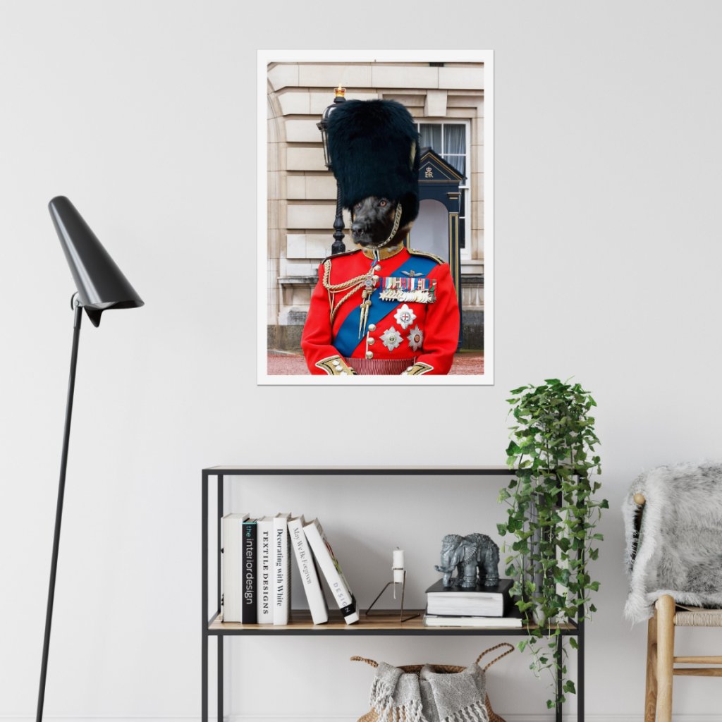 Pet Portraits | The Queens Guard: Custom Pet Poster | Paw & Glory