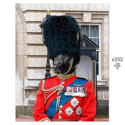 The Queens Guard: Custom Pet Puzzle | royal pet portrait | Paw & Glory