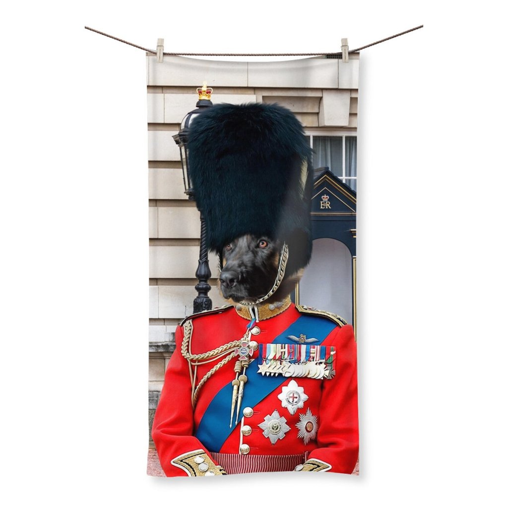 Pet Portraits | The Queens Guard: Custom Pet Towel | Paw & Glory