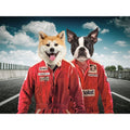 The Race Car Drivers: Custom Digital Download Pet Portrait