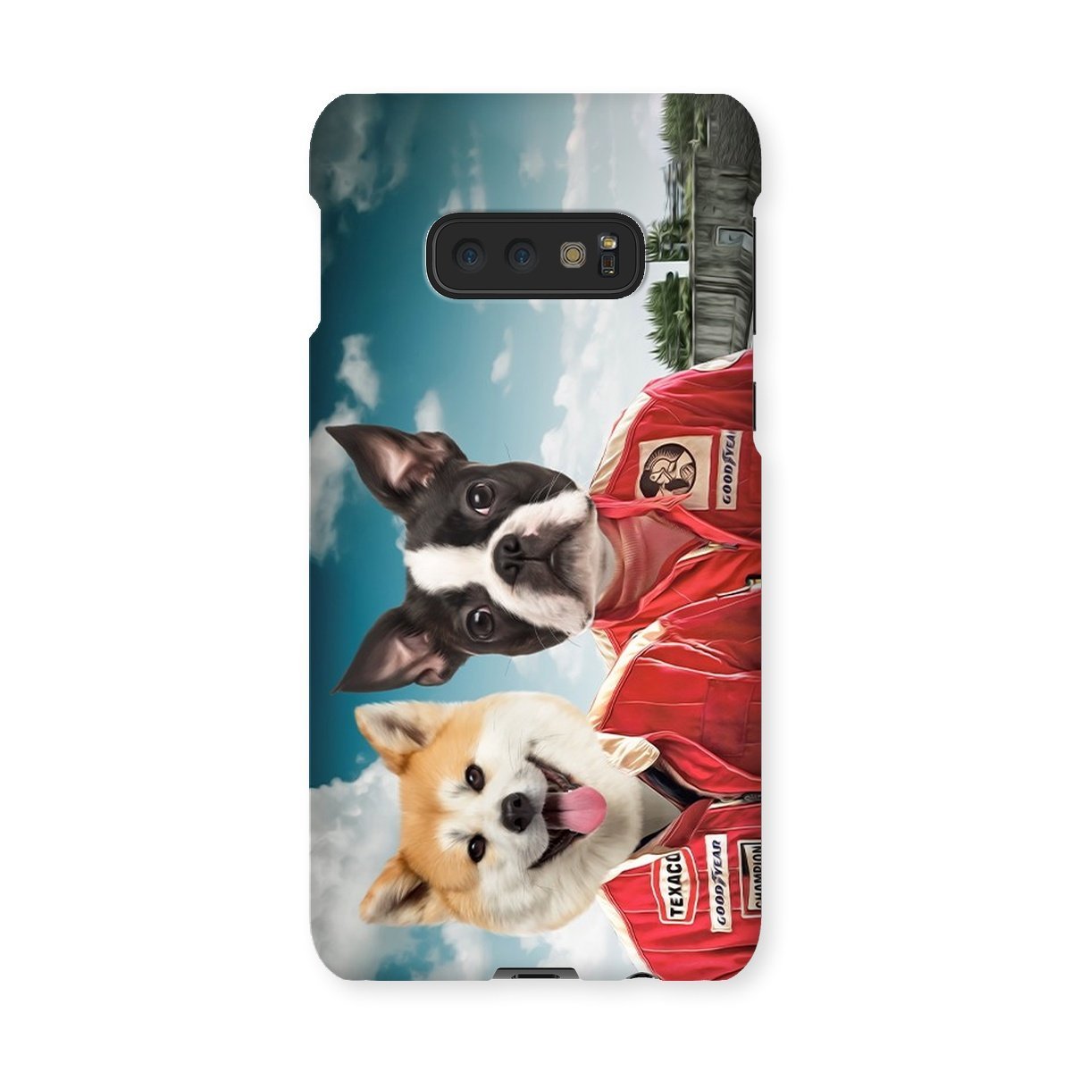 Pet Portraits | The Race Car Drivers: Custom Pet Phone Case | Paw & Glory