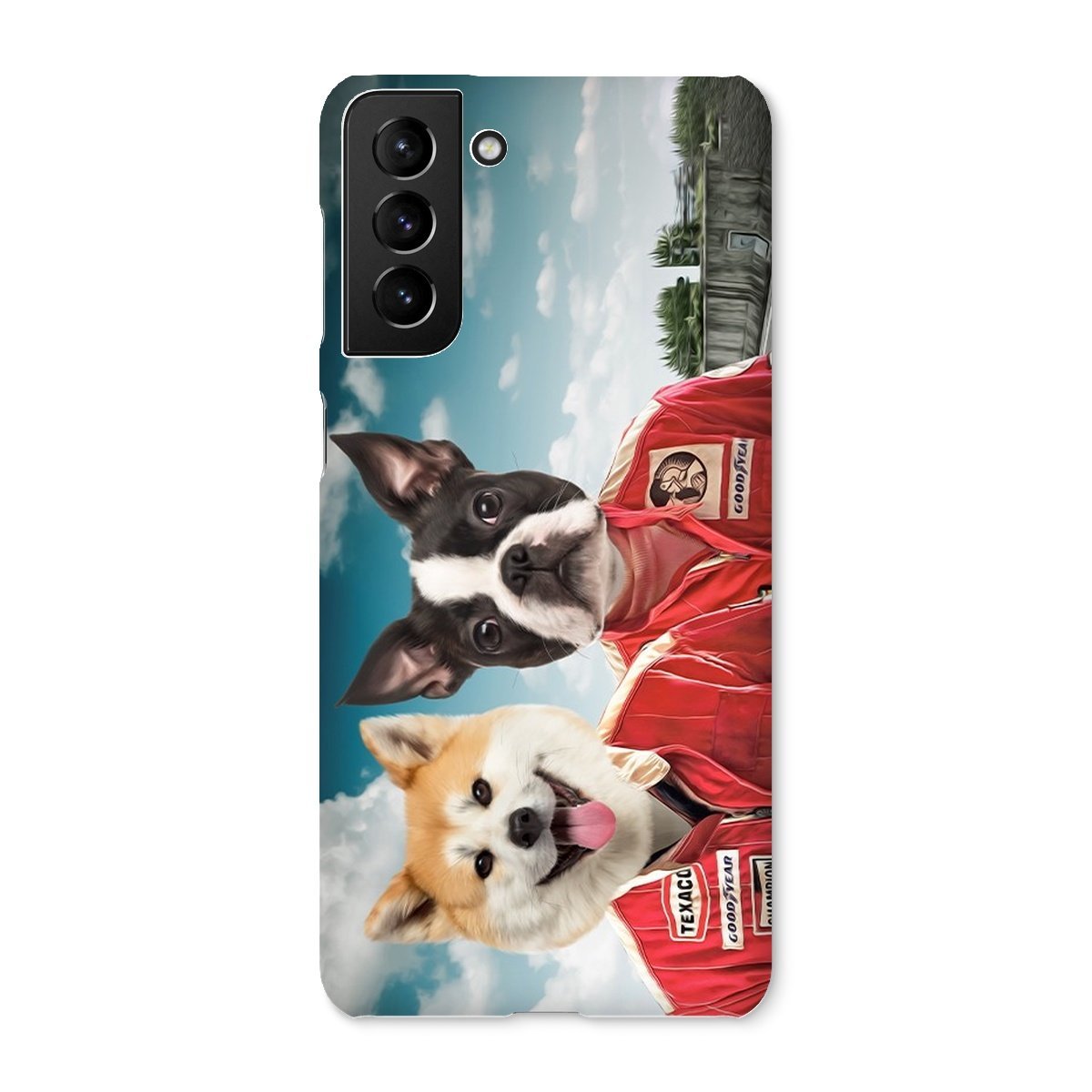 Pet Portraits | The Race Car Drivers: Custom Pet Phone Case | Paw & Glory
