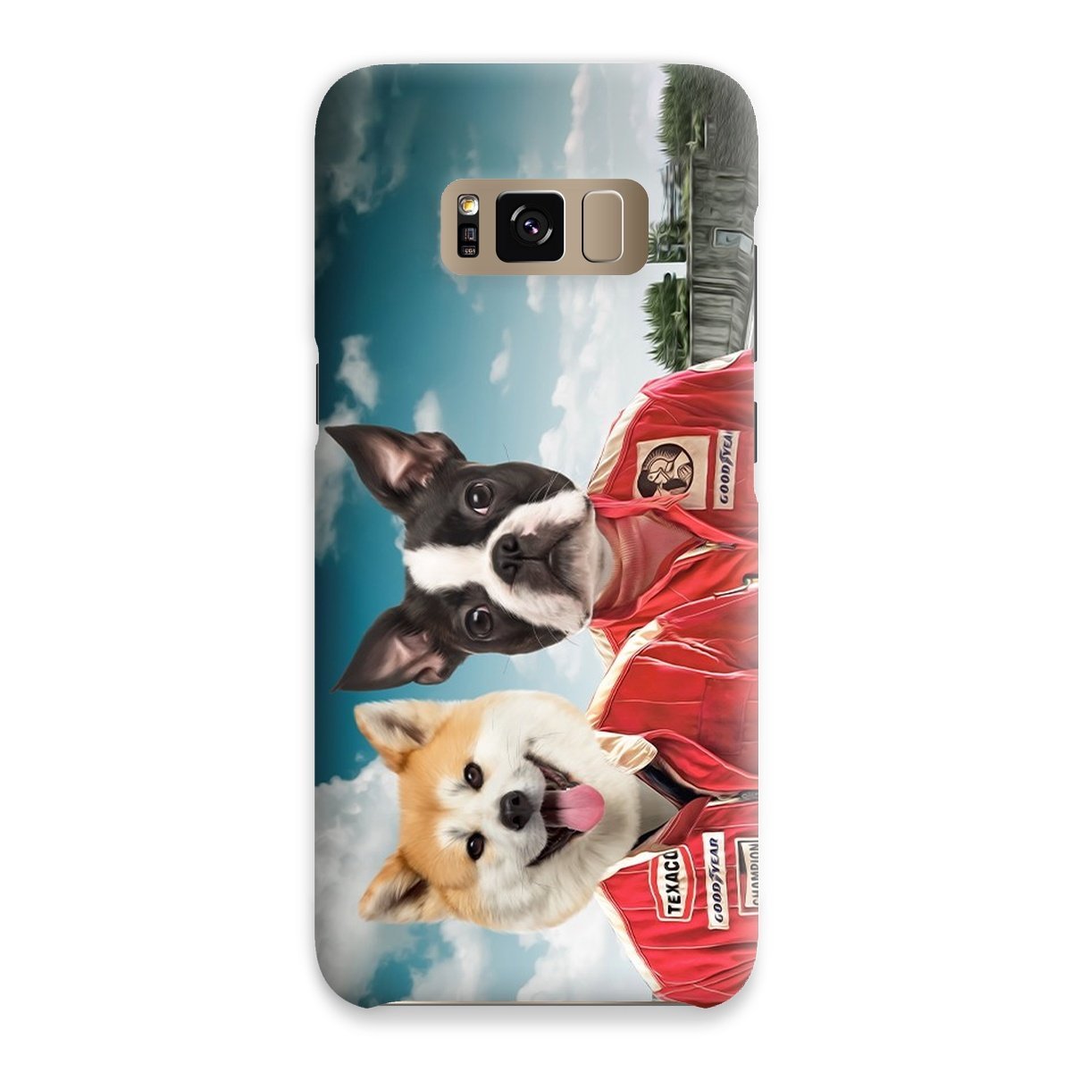 Pet Portraits | The Race Car Drivers: Custom Pet Phone Case | Paw & Glory