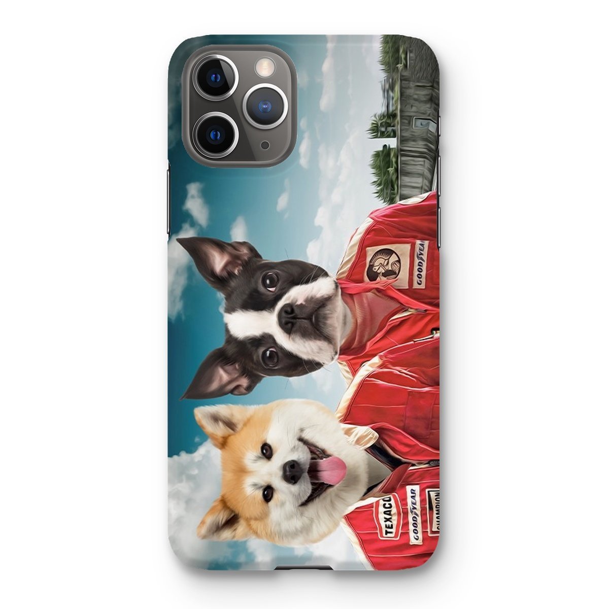 Pet Portraits | The Race Car Drivers: Custom Pet Phone Case | Paw & Glory