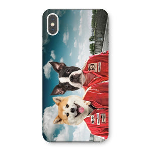 The Race Car Drivers: Custom Pet Phone Case - Paw & Glory - Dog Portraits - Pet Portraits