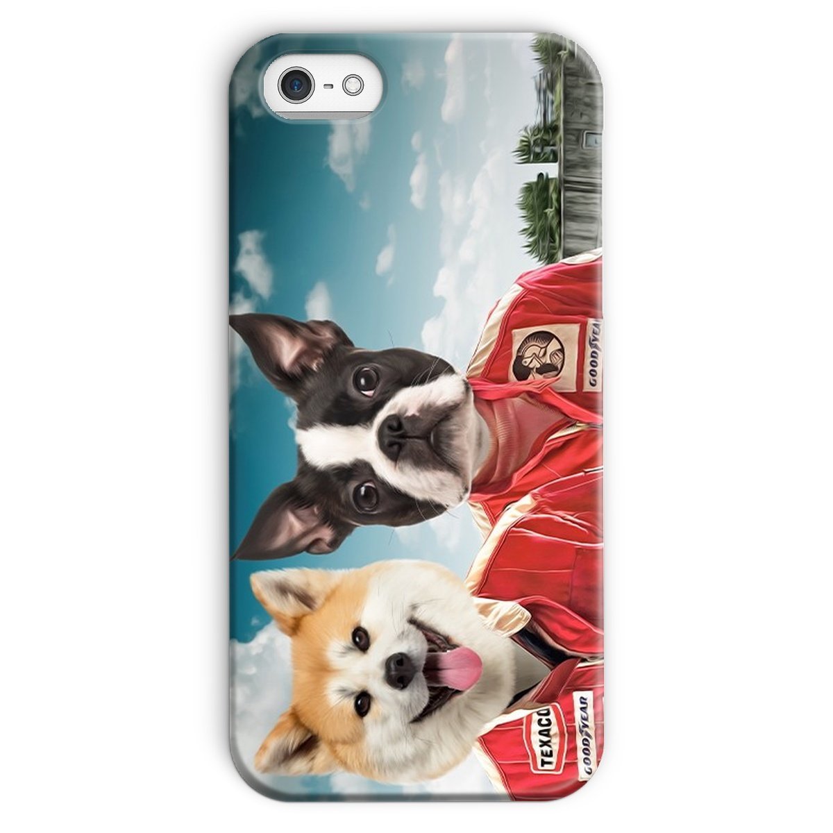 Pet Portraits | The Race Car Drivers: Custom Pet Phone Case | Paw & Glory